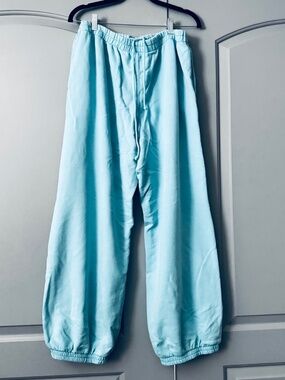 FP Movement Turquoise soft Drawstring Ballon Sweatpants SZ L